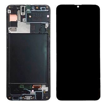 MODULO SAMSUNG A30S A307 NEGRO ORIG C/MARCO